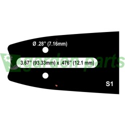 Sugihara 20″ Pro Solid ΛΑΜΑ 50cm (20") .3/8" 1.6 mm (.063") 72ΟΔ ST2T-3Q50-A